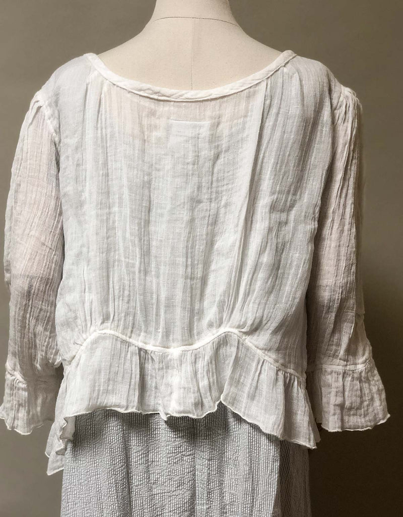 Victorian Over Jacket in Linen Gauze – Heart's Desire Clothing