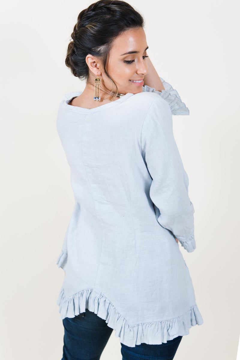 Lola Top in Linen, USA