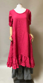 Angie Dress 3/4 sleeve in Linen