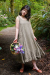 Boho linen dress with ruffles Tessa Slip Dress in Linen, USA