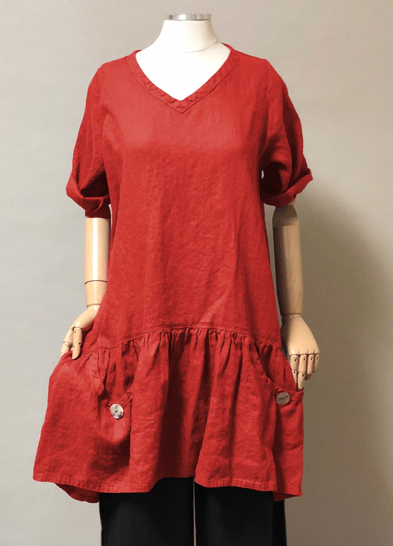 Cordelia Dress Top, Linen – Heart's Desire Clothing