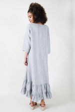 Prairie Dress Linen 3/4 sleeve