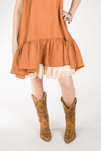 Satin shorts with lace trim Gypsy Short in Satin, USA