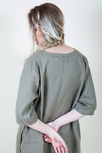 Boho Linen Dress Simple Dress in Linen