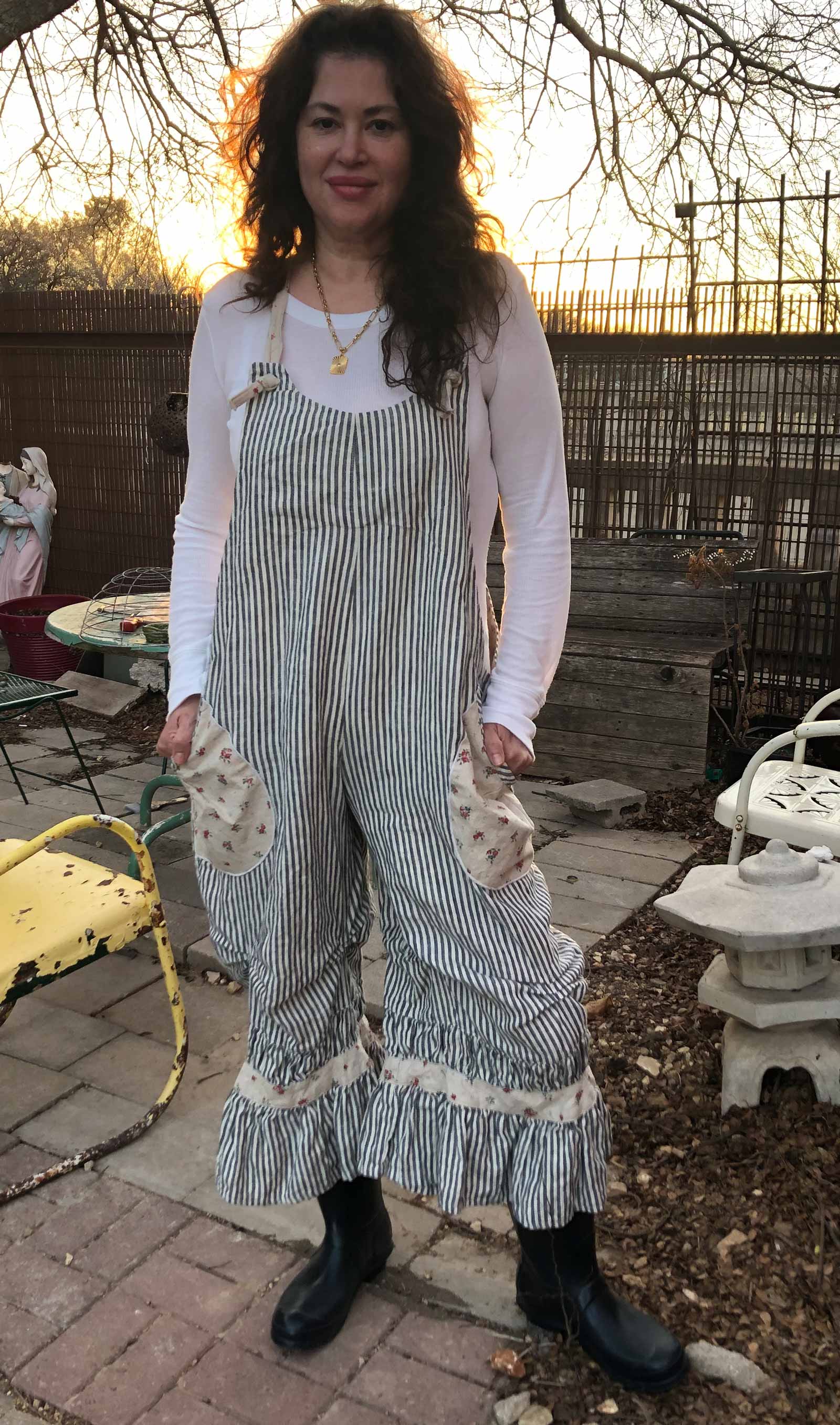 Colette Coverall - Cottage Core Linen Overalls – Heart's Desire