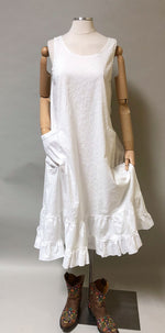 Tessa Slip Dress Embroidered Cotton