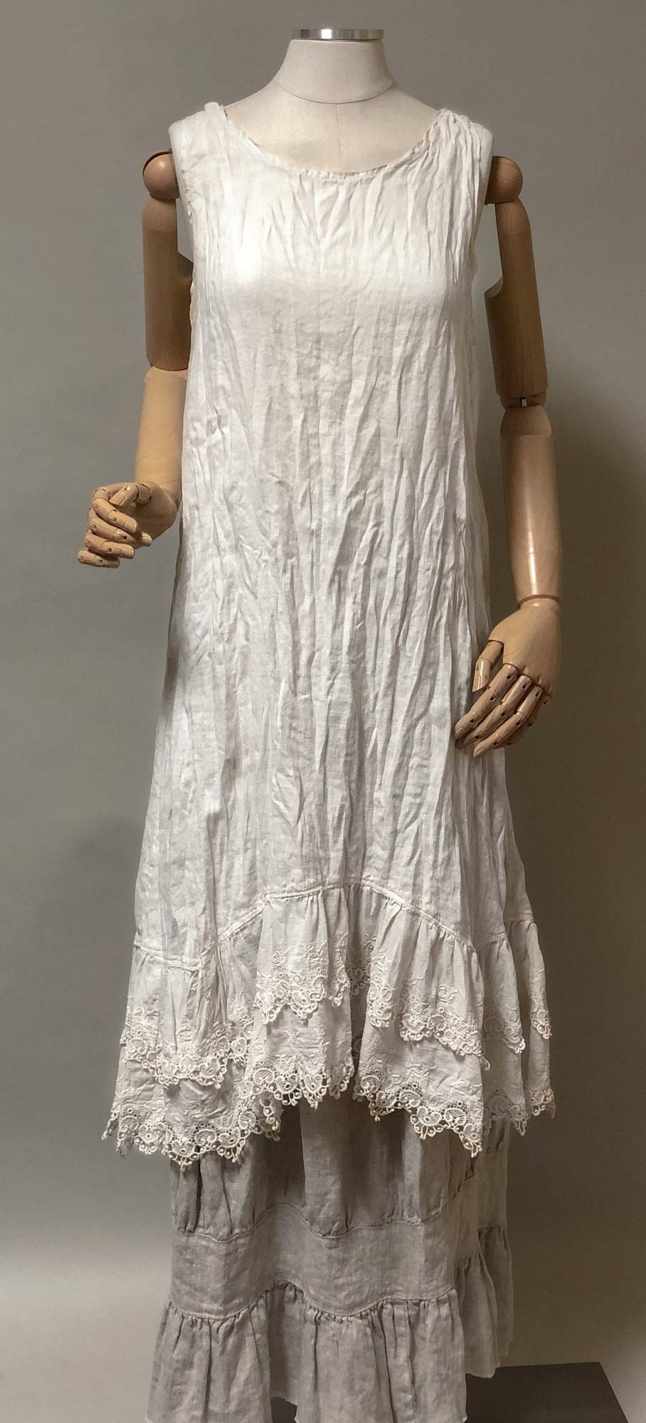 Vintage inspired Lace Slip dress - Iris Slip Double Lace Ivory / XS Vintage inspired Lace Slip dress - Iris Slip Double Lace Ivory / XS