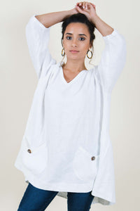 Meggin Top in Linen, USA