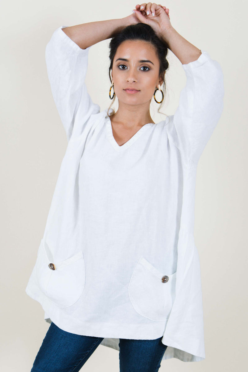 Meggin Top in Linen, USA